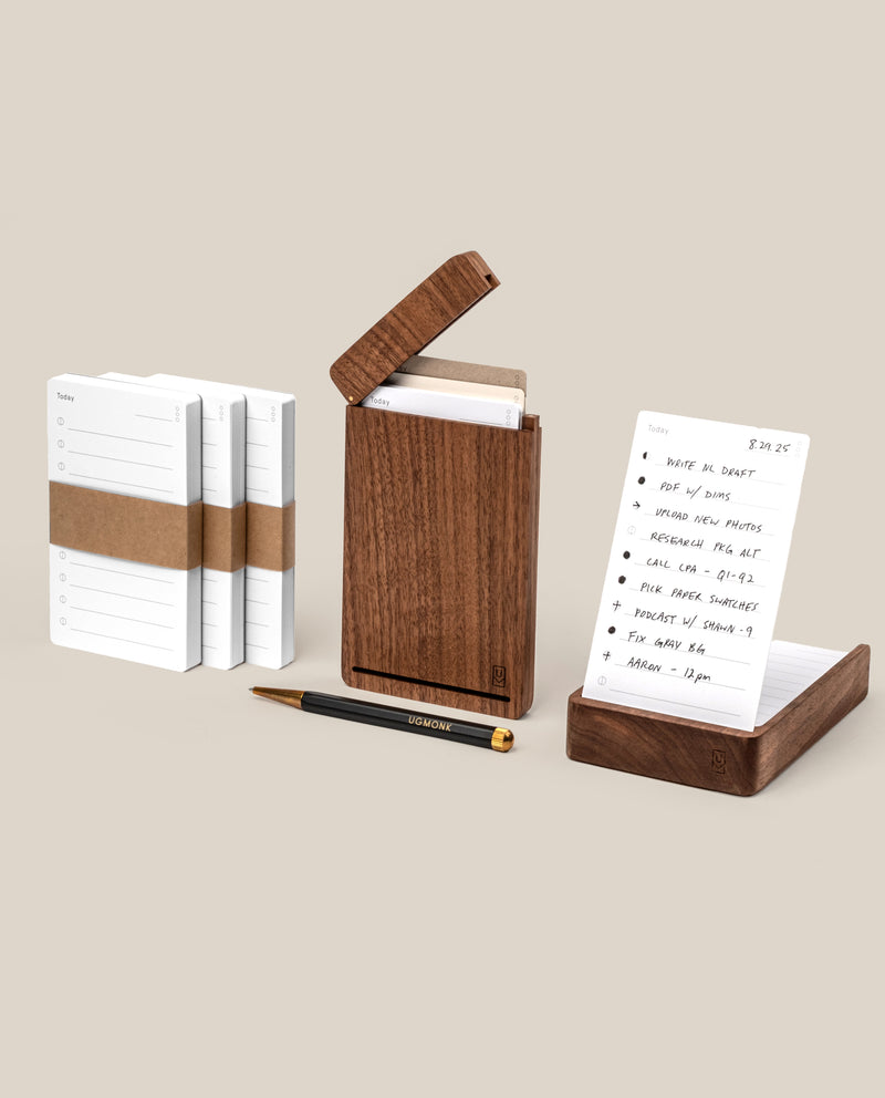 Analog Daily Focus Kit + 6 Refills (Walnut)