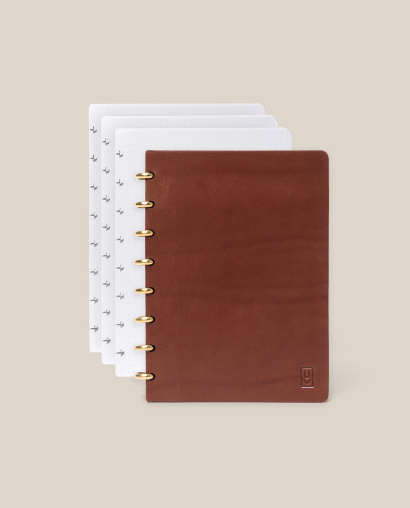 Brown leather