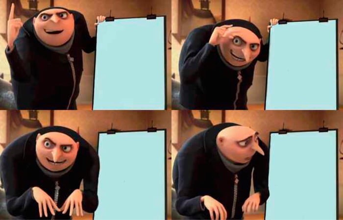 Gru's Plan meme about Ugmonk