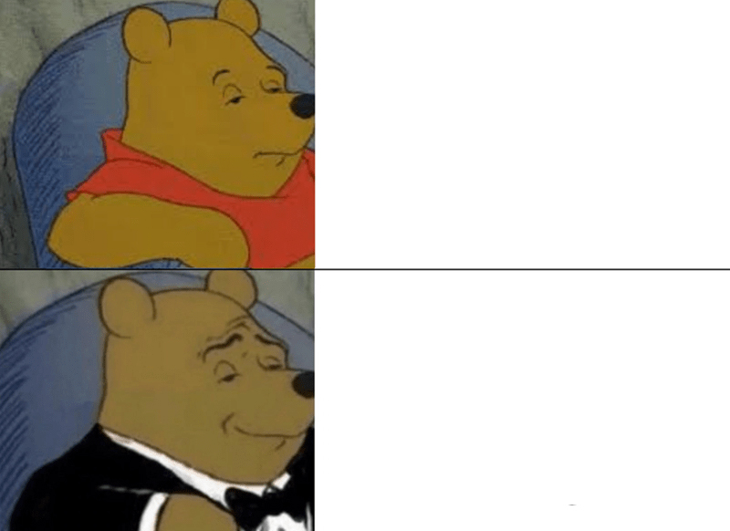 Tuxedo Winnie The Pooh meme about Ugmonk