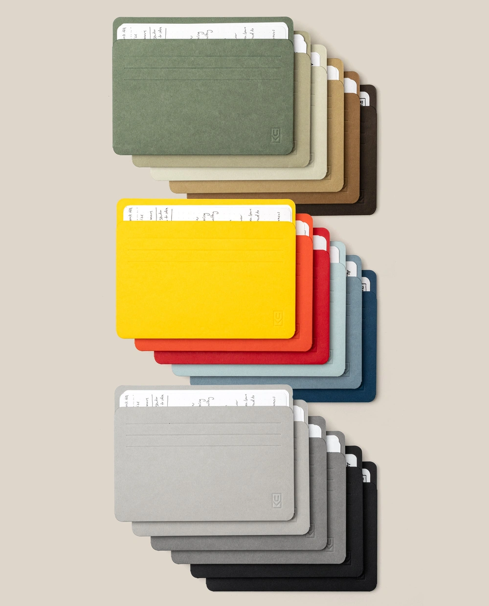 Analog Card Sleeve Multipack - Large (Set of 18) in three color families