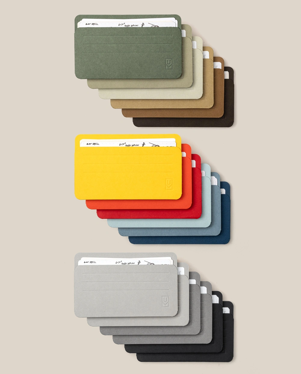 Analog Card Sleeve Multipack - Small (Set of 18) in three color families
